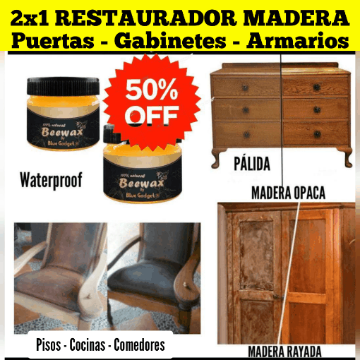 🌟Cera para restaurar🔥| Rayones maderas & muebles hogar ®