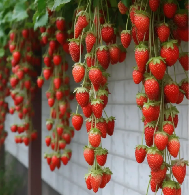 Semillas de fresas🍓 gigantes cremosas | hazlo desde tus materas