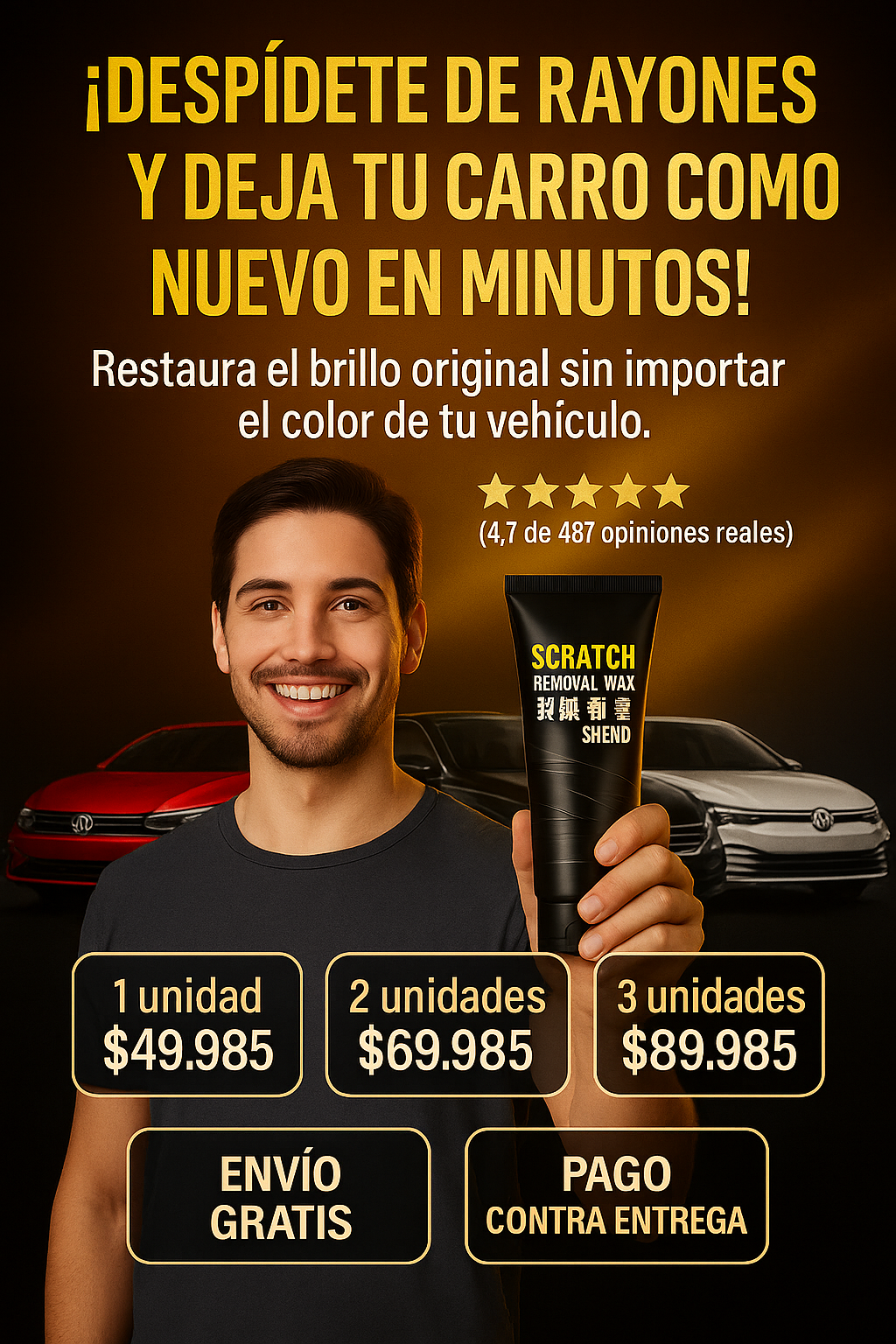 Espectacular Cera Restauradora🔥general para cualquier color - Garantía Toda la vida