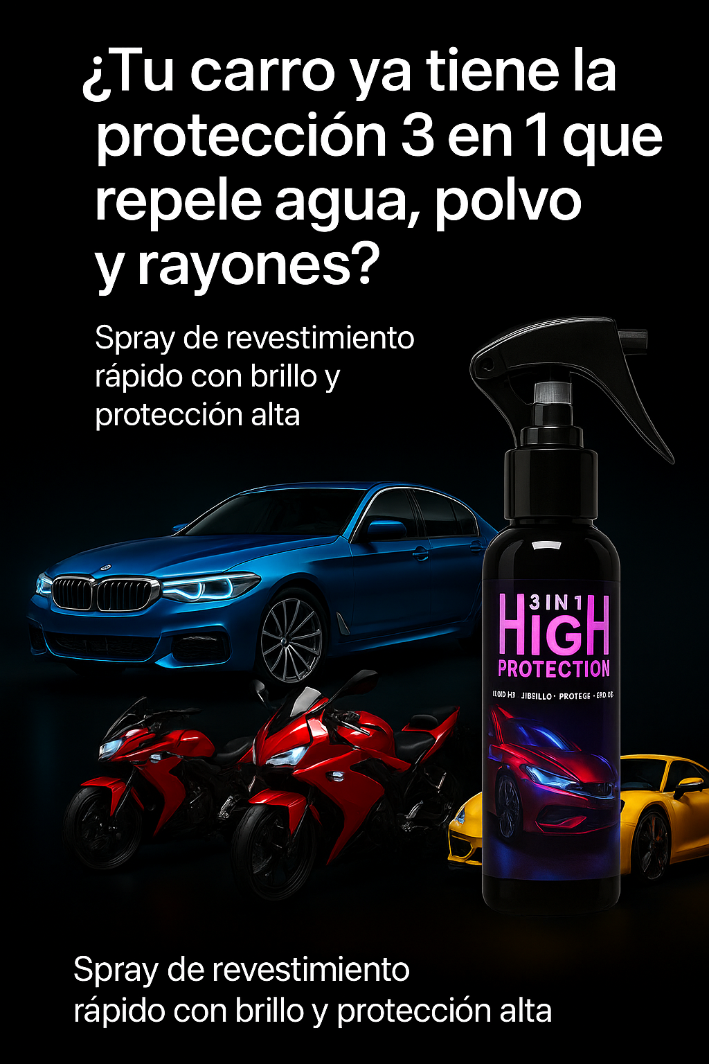 Spray Restaurador😍pintura y rayones Motos & Carros