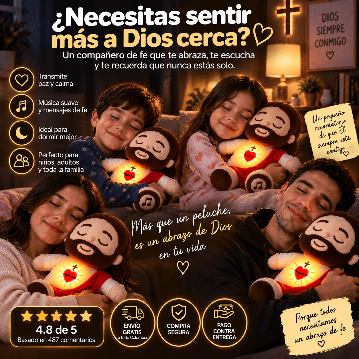 Peluche 🙏Jesús | Compañía😍respira, alumbra y canta✝️